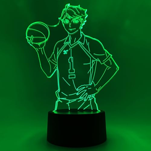 Veilleuse Oikawa Haikyu illumine votre chambre de geek en 16 couleurs