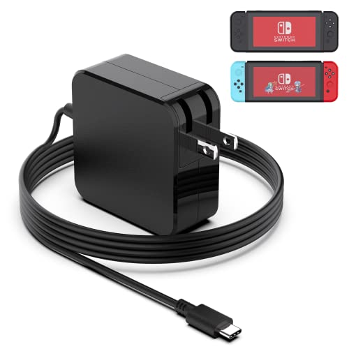 Syfrufo 45W USB-C Charger Compatible with Steam Deck, 6.5FT USB C Fast Power Supply for Nintendo Switch Lite, Switch OLED, Xbox Controller Type-C Adapter