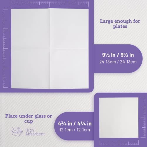 100 Pack White Cocktail Napkins Paper-White Beverage Napkins- Eco-Friendly Soft & Absorbent Disposable Square Bar Napkins For Weddings, Restaurants, Parties, Birthdays, And Everyday Use #TOP3