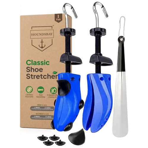 HOUNDSBAY Shoe Stretcher Men 10-13, Adjustable Shoe Widener Stretcher, Shoe Expander & Leather Shoe...