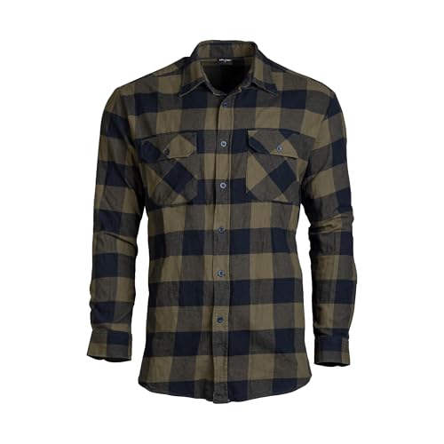 Mil-Tec Miltec Bûcheron Chemise à Manches Longues Noir/Olive 906