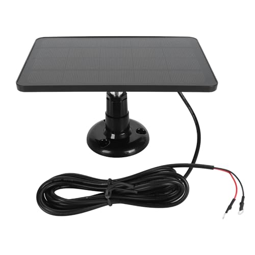 Solar Panel Camera Charger, 5V 6V 10W Video Doorbell Solar Panel Charger, 360 Degree Adjustable Stand