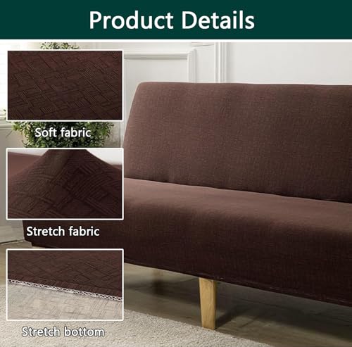 Funda de sofá plegable sin brazos adaptable y extraíble 3