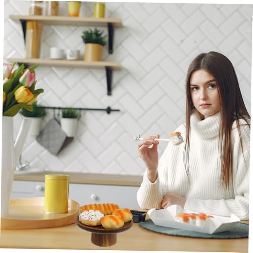 Plateau bois massif stable anti-basculement pour servir vos fruits et desserts sans risque