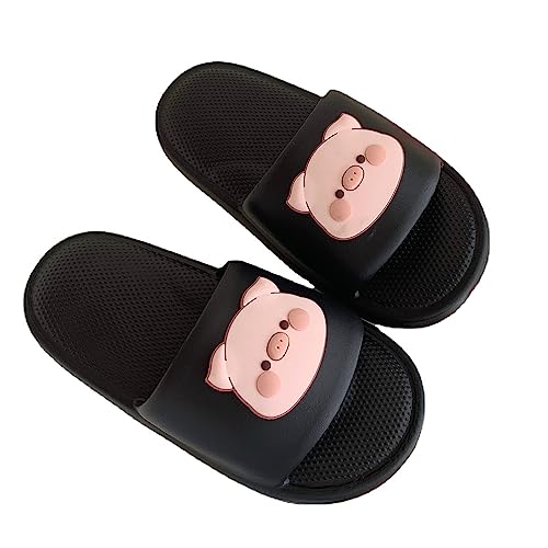 CEINOM Cute Cartoon Pig Slippers for Women Pillow Cloud Slides indoor Outdoor Anti-Slip Shower Shoes Home Slippers