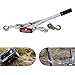 5 Ton Heavy Duty 3 Hook Steel Cable Dual Gear Power Puller, Ratchet Come Along Winch Tool with 11.5 ft Cable, Automotive Hoist Hand Winch Cable Puller Stretcher Lift for Constructions, Home