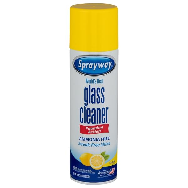 Sprayway, Lemon Scent Foaming Action Ammonia Free Glass Cleaner, 19 Ounce