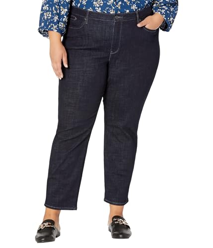 NYDJ Plus Size Stella Tapered Ankle in Rinse Rinse 24W 28