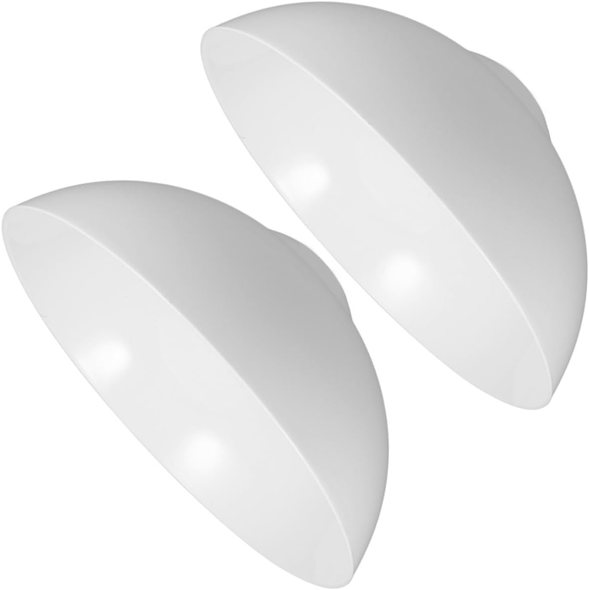 2pcs Acrylic Lampshade for Table Lamp Base Fluted Shade Living Room Decor