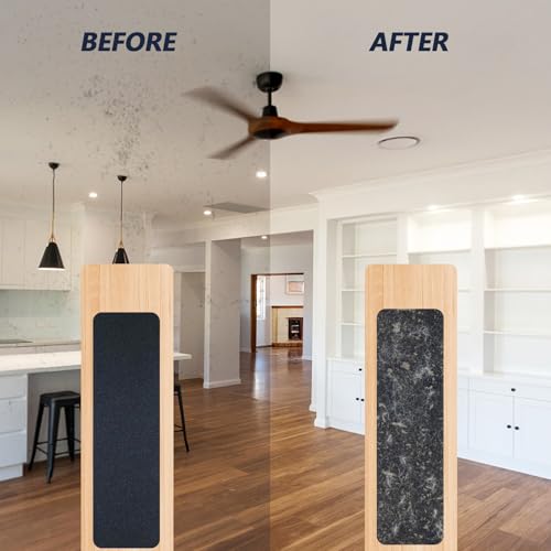 Image of Ceiling Fan Filters for Blades, Carbon Air Filter Pads | 10 Pack Activated Coconut Shell Carbon, Peel and Stick, Unscented Air Purifier Pads, Helps Capture Household Dust Particles