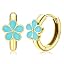 18K Gold Plated | Blue Flower