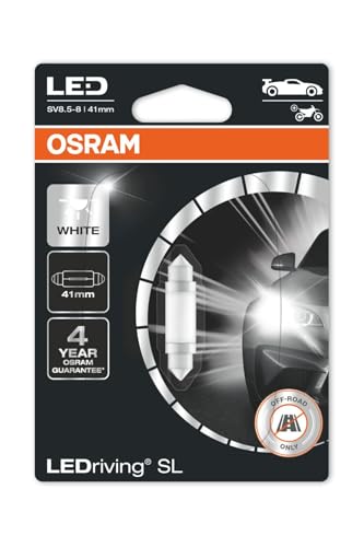 OSRAM BOMBILLA AUXILIARES LEDRIVING SL W21/5W (41mm) SV8.5 8 12V 5W, blanco