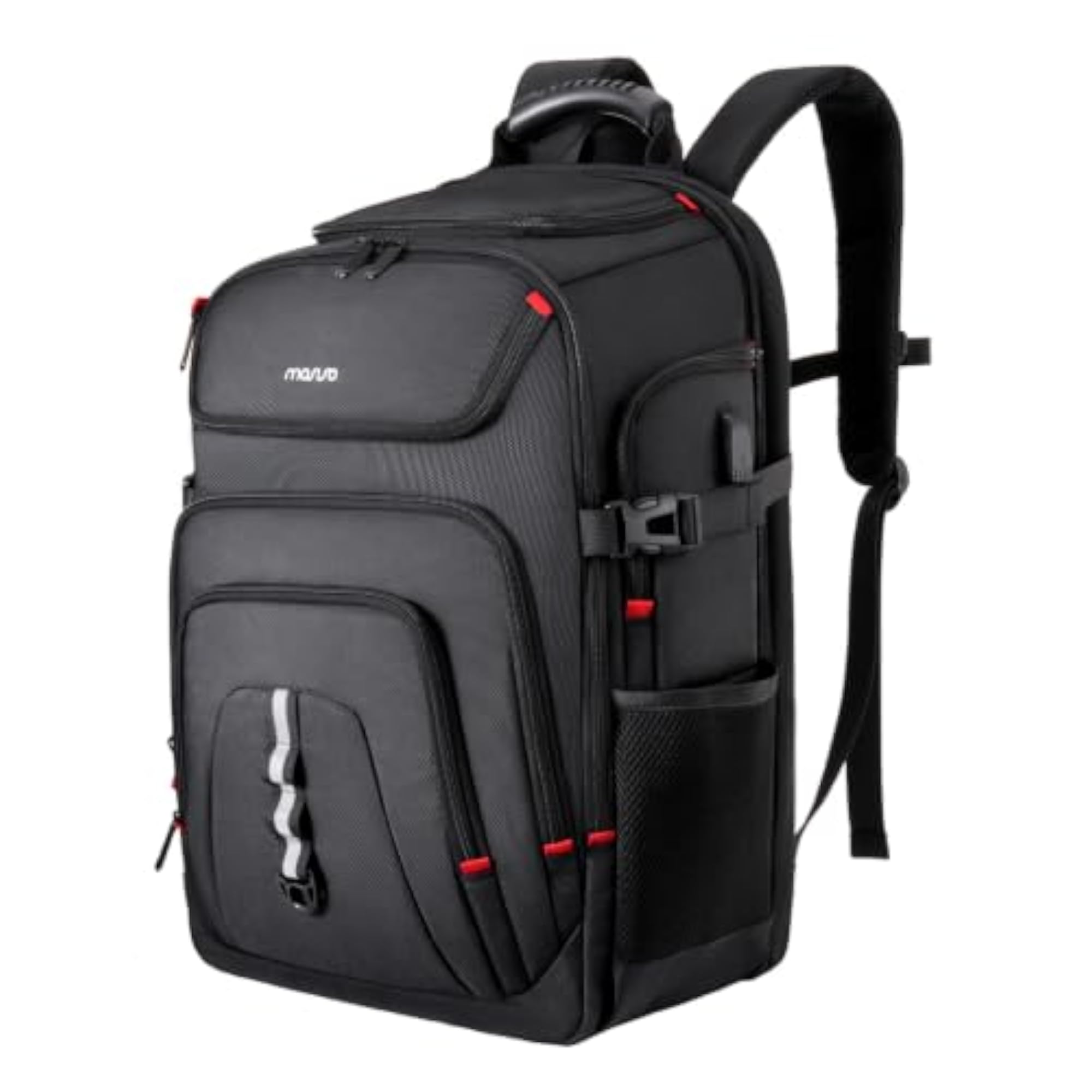 18.4 Inch Laptop Backpack with USB Charger Port, Black