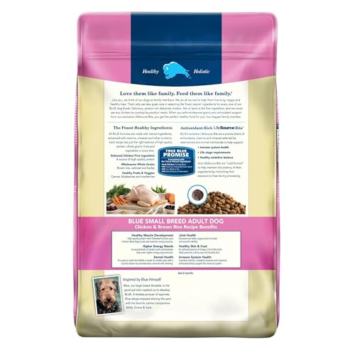Blue Buffalo Life Protection Formula Adult Small Breed Dry Dog Food, Supports High Energy Needs, Made with Natural Ingredients, Chicken & Brown Rice Recipe, 15-lb Bag - Image 3