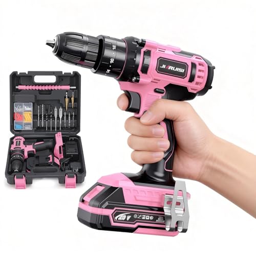 20V Cordless Drill Set Electric Drill with 40Nm Torque and 2-Speed Control