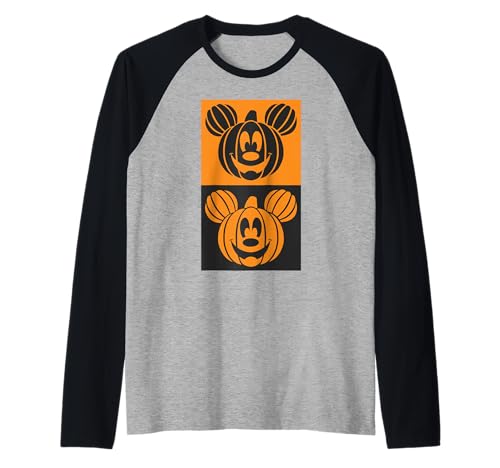 T-shirt baseball Mickey citrouille Halloween Disney pour adulte