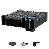 PREMIER TECH AQUA GmbH Zisterne 3000 Liter ECO Flachtank F-LINE inkl. Deckel, Korbfilter und Überlaufsiphon - Kunststoff, Kunststoffzisterne, Komplettset