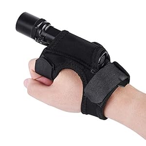 Étui de Lampe de Poche, Sacoche Torche Portable Mains Libres Étui de Lampe de Poche sur Poignet Bras Support de Lampe de Plongée sous-Marine pour Pêche Plongée Chasse