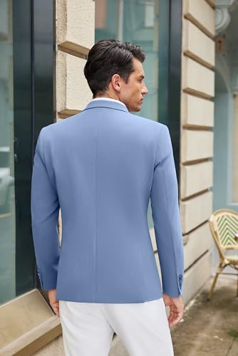 COOFANDY Mens Casual Blazer Slim Fit Suit Jacket Lightweight One Button Business Sport Coats3