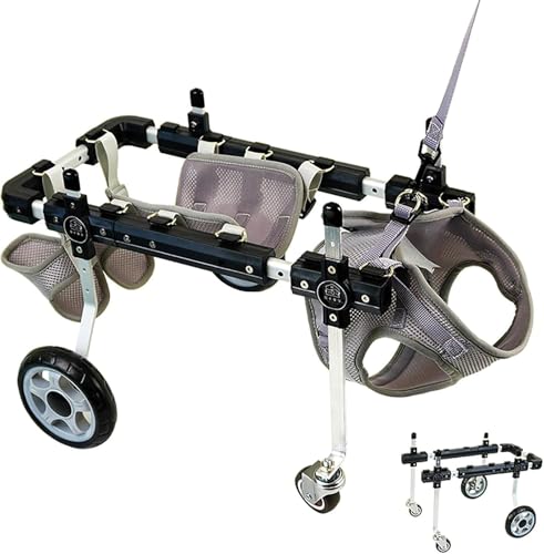 Chien Handicapé Fauteuil Roulant Réglable Chariot 4 Roues