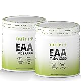 EAA TABLETTEN hochdosiert + vegan - 600 Tabs je 1025mg - essentielle Aminosäuren - EAAs ohne Kohlenhydrate + Magnesiumstearat - Aminosäure Supplement - Proteintabletten