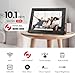 Jazeyeah 10.1 Inch WiFi Digital Picture Frame, Frameo Smart Electronic Digital Photo Frame with 32GB Storage and 1280 * 800 Touch Screen, Instantly Share Photos and Video