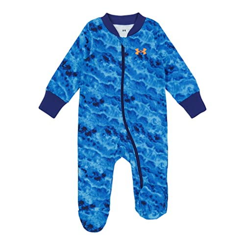 Under Armour Baby Boys' Coverall Footie, Zip-up Closure, Logo & Printed Designs