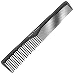 Professional 7 Inch Black Carbon Fiber Anti Static Chemical And Heat Resistant Comb For All Hair Types | Fine and Wide Tooth Comb For Men and Women