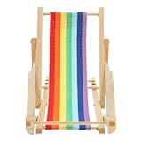 Idée réfléchie : cette chaise de plage miniature est un être cher, un unique et charmant, un ornement de plage miniature, une chaise de plage pour maison de poupée