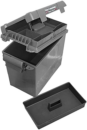 MuzzleLoader Dry Box, Divided Lid, Lift-Out Tray, 15 x 8.5 x 10, Black