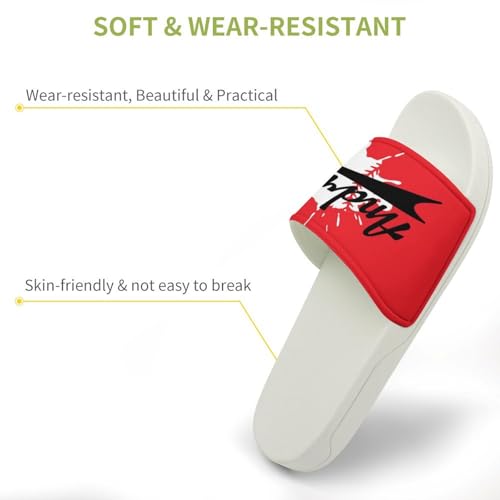 Custom Sports Slides Personalized Slippers - Baseball Sandals Quick Drying Softball Slippers Indoor Outdoor,Gifts for Men Youth Boy (White,Style 6)3