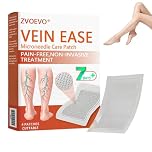 Zvoevo Vein Ease Microneedle Care Patch, 2026 Advanced Varicose Veins Treatment for Legs, Zvoevo Vein Target Microneedle Patch, Natural Ingredients Leg Treatment for All Skin Types (1 Box)