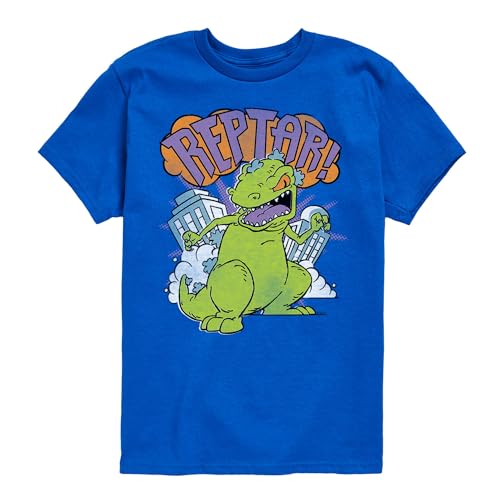 Nick Rewind - Rugrats - Vintage Portrait Reptar Stomp - Toddler and Youth Short Sleeve Graphic T-Shirt