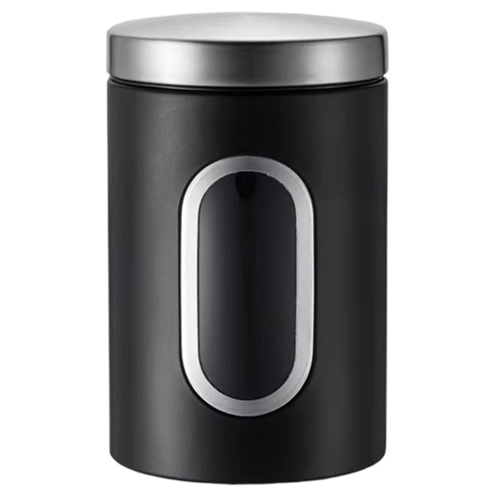 Boîtes à café hermétiques inox avec fenêtre pour sucre et thé