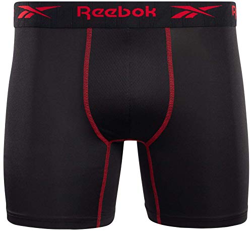 Reebok Men's Active Underwear - Performance Boxer Briefs (4 Pack), Size Medium, Classic Black4