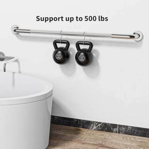 Polished Chrome 40 Inch Shower Grab Bar,Anti-Slip Bathroom Grab Bars by YuanDe - Used condition - Image 5