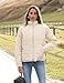 Xiaoxuemeng Womens Quilted Puffer Jacket Zip Up Lightweight Padded Coat Outwear(Khaki-Small-New)