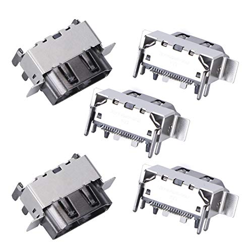 KOSDFOGE 5Pcs 1080P HDMI Game Console Socket Interface Connector Substituição de Porta para Xbox One