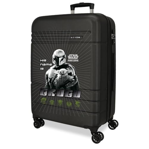Valise moyenne Star Wars Grogu rigide noire | Finition et design soignés