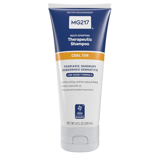MG217 Psoriasis Shampoo with Coal Tar, Therapeutic Scalp Treatmen...