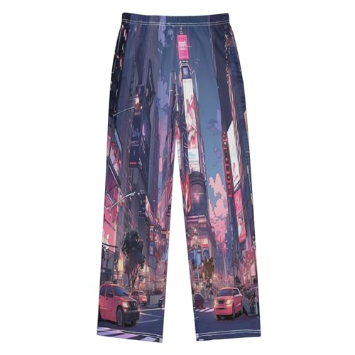 Boys' Pants New York City Long Bottoms Jogger Pants Elastic Waist Trousers with Pockets S-XL