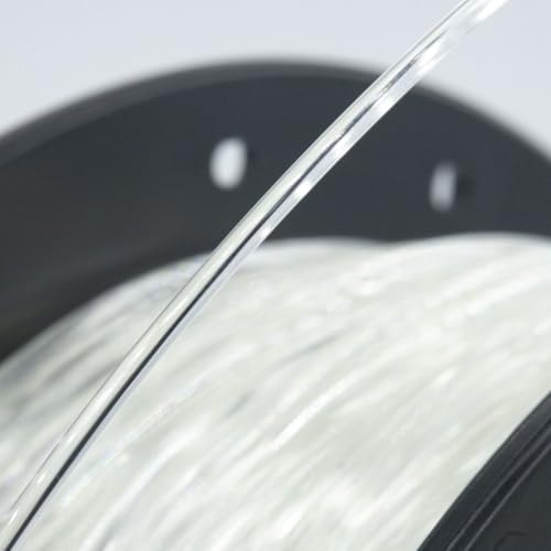 Image of Clear PLA 1.75mm 1kg Spool Bubble-Free 3D Printer Filament Transparent FDM | Beginner friendly Bubble-free translucent Clear Low warping No tangle 1kg spool 2.2lbs for Bambu Prusa
