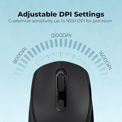 Image of Geonix Nimbus 03 Optical Wireless Mouse, Range 10m, 4 Buttons; 2.4GHz Nano Receiver, 3 DPI Modes, 2*AA Cell, Optical Orientation, Plug & Play