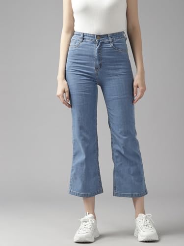 Image of GUTI Womens High Rise Crop Length Jeans()