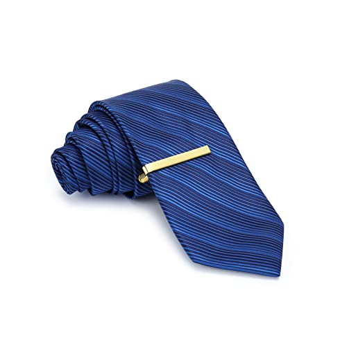 Jipimon Tie Clip 3 Pcs Black Silver Gold Classic Tie Clips For Men Suitable For Wedding Anniversary Business Father's Day Gifts And Daily Life #TOP4