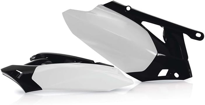 Acerbis Side Panel Set (White/Black) for 10-13 Yamaha YZ450F