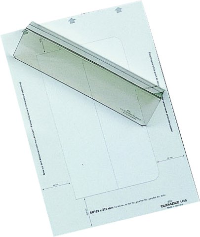 Durable Badgemaker Insert Sheets 61/122x210mm 150gsm White (Pack of 20) 146002
