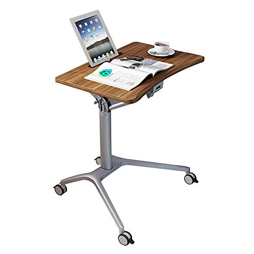 Preisvergleich Produktbild Laptopständer DD Mobiler Laptop-Schreibtisch, Tisch-Steharbeitsplatz Mit Rollen, Höhenverstellbar,Zum Sitzen Und Stehen, 21,5" x 14,3" X23,1-32" (LxBxG) -Werkbank
