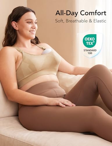 Image of HOFISH Womens Seamless Maternity Sleep Bras Breastfeeding Everyday Bra 3 Pack