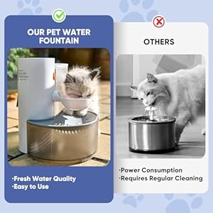 Saker automatic pet water fountain2025 upgraded pet water fountain no filtercat water dispenser wireless pour over3l106oz ultra quiet designpet gravity water dispenser for cat  urban country home decor